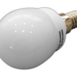 Bombilla Bajo Consumo Canica E14 9W – Cristal Antiestallamiento