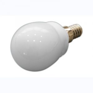 Bombilla Bajo Consumo Canica E14 9W – Cristal Antiestallamiento