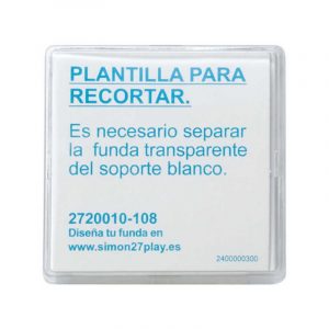 Tecla para mecanismos de mando transparente Simon 27 Play