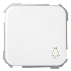 Pulsador con grabado luz 10 A 250V~ y sistema de embornamiento rápido Simon 31