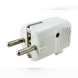 Clavija acodada 4,8mm - T/Tierra - 16A