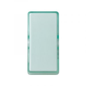 Tecla de medio elemento para mecanismos de mando verde translúcido Simon 27 Play