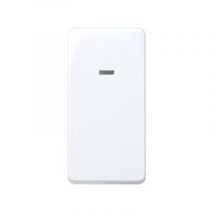 Interruptor unipolar 10 AX 250V~ de medio elemento con piloto incorporado y embornamiento rápido Simon 27 Play