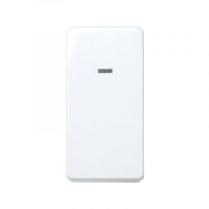 Cruzamiento 10 AX 250V~ de medio elemento con luminoso incorporado y embornamiento rápido Simon 27 Play