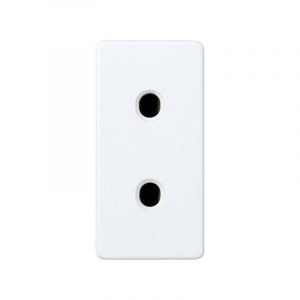 Base de enchufe bipolar 16 A 250V~ de medio elemento con dispositivo de seguridad y emb. a tornillo Simon 27 Play