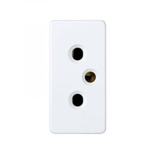 Base de enchufe bipolar 10 A 250V~ de medio elemento con dispositivo seguridad y emb. rápido Simon 27 Play