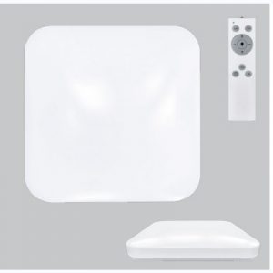 Plafón LED techo cuadrado 18W con mando