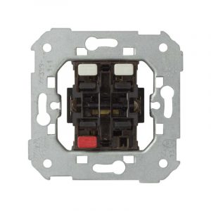 Grupo de 2 pulsadores 10 A 250V~ (1 entrada + 2 salidas) con sistema de embornamiento rápido Simon 75