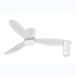 Ventilador de techo de 3 aspas ABS con lámpara led CCT.