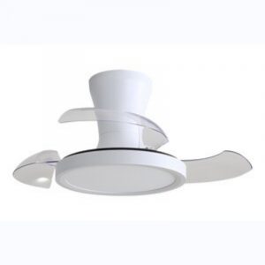 Ventilador techo LED retráctil 3 aspas 28" 71cm 46W CCT
